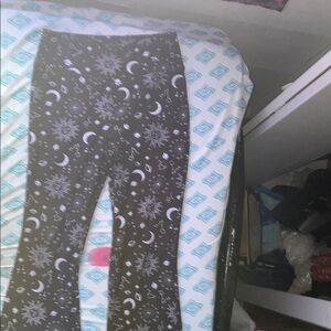 Black and White Celestial Print Pants